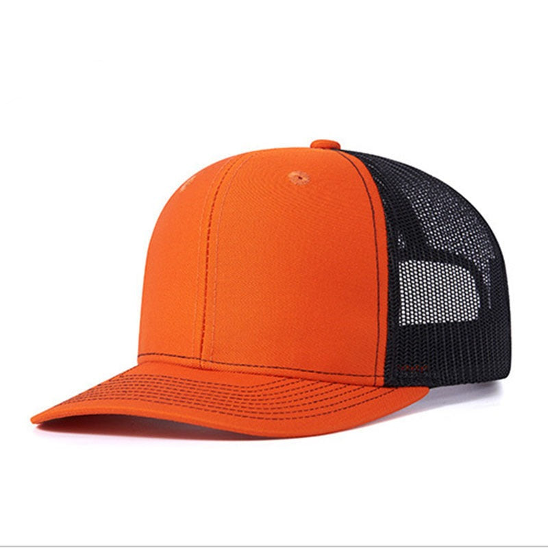 Trendy flat brimmed snapback hats breathable
