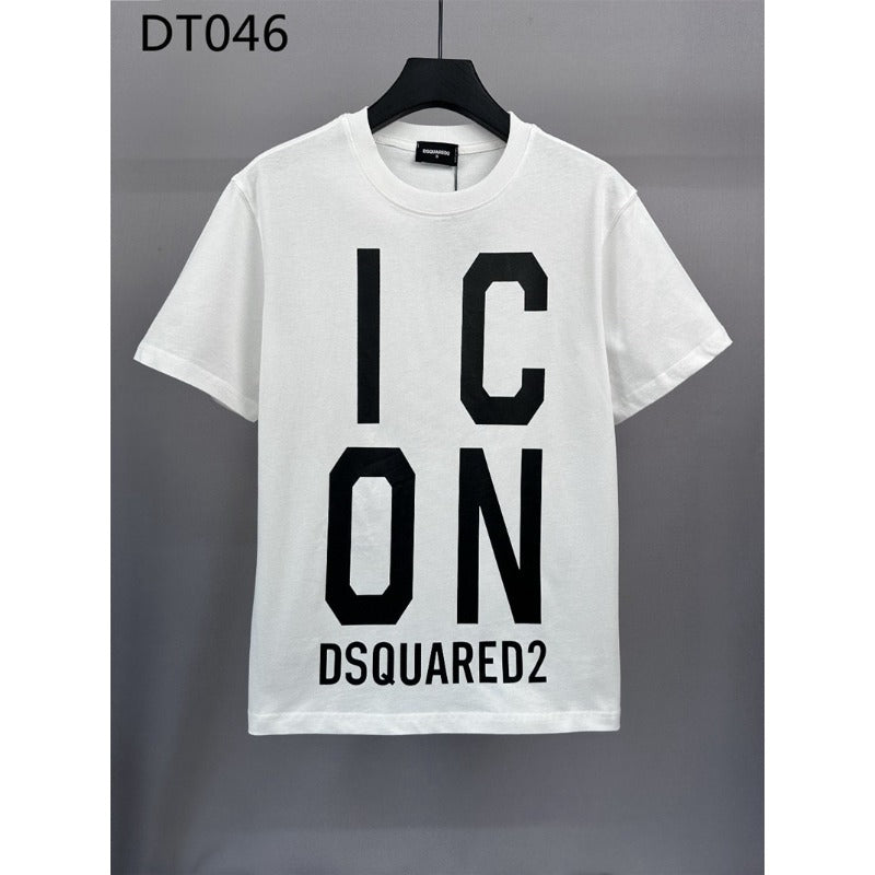 DSQ2 T Shirts Crew Neck Cotton Bottom Shirt