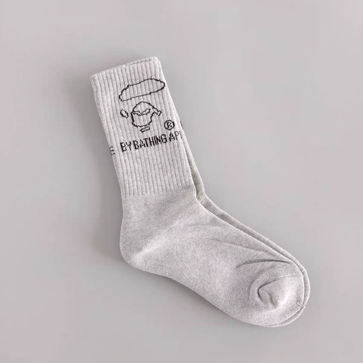 Bathing Ape Bape Socks Ape Head Towel Bottom Socks Casual Sports Socks Basketball