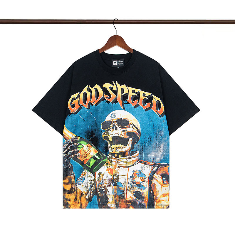 Godspeed T-Shirt Retro Fantasy Pattern