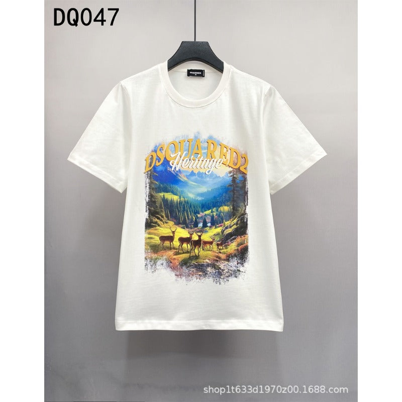 DSQ2 T Shirts Wide Loose Letters