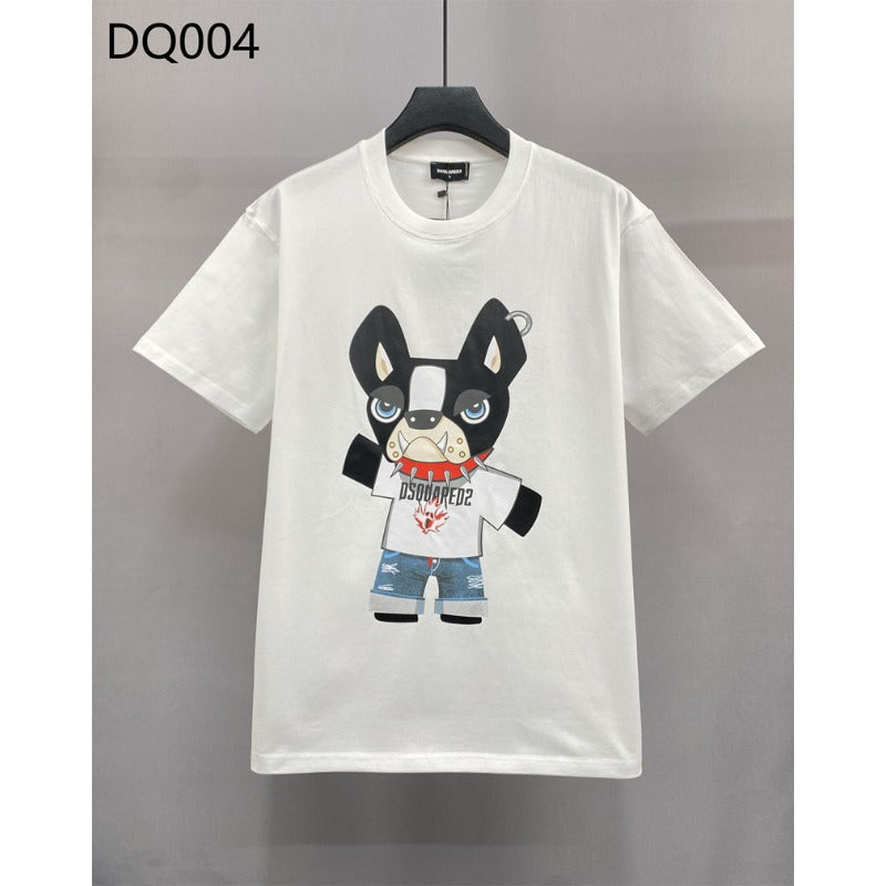 DSQ2 T Shirts Loose Cartoon Print
