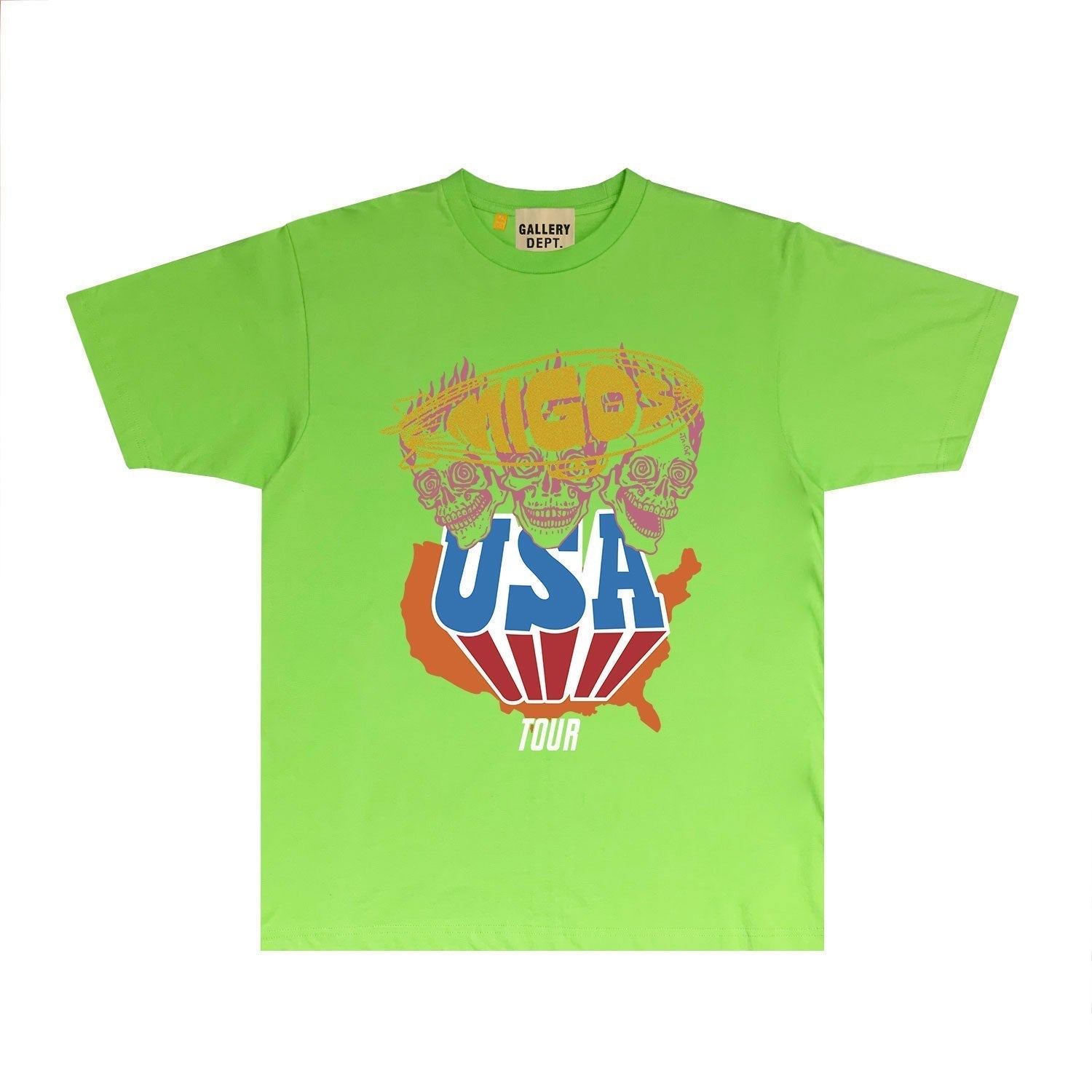 Gallery Dept T Shirt Retro Printed Loose Short-Sleeved Shirt (part2)