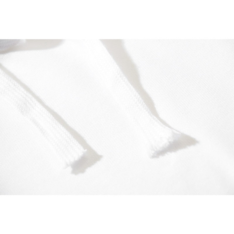 OW  hoodie simple solid color pullover hooded