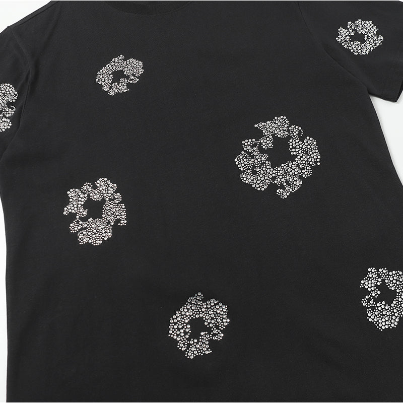 Denim Tears T Shirts Rhinestones
