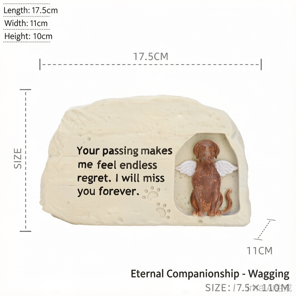 Pet Grave Marker Resin Pet Funeral Urn Storage Box Cat Dog Funeral Memorial Supplies