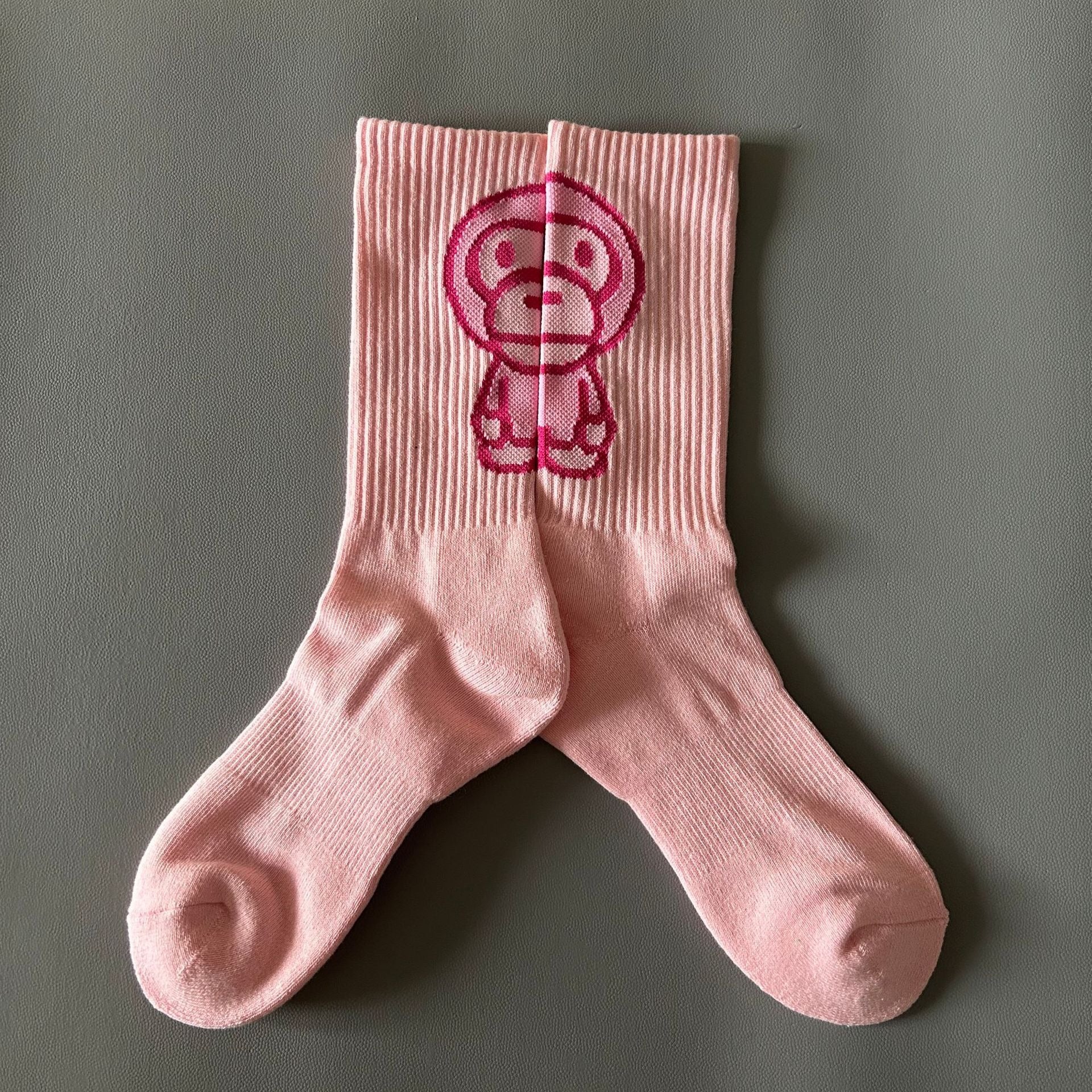 Bathing Ape Bape Socks ape head socks men and women medium tube towel bottom outdoor actual combat elite training sports basketball socks