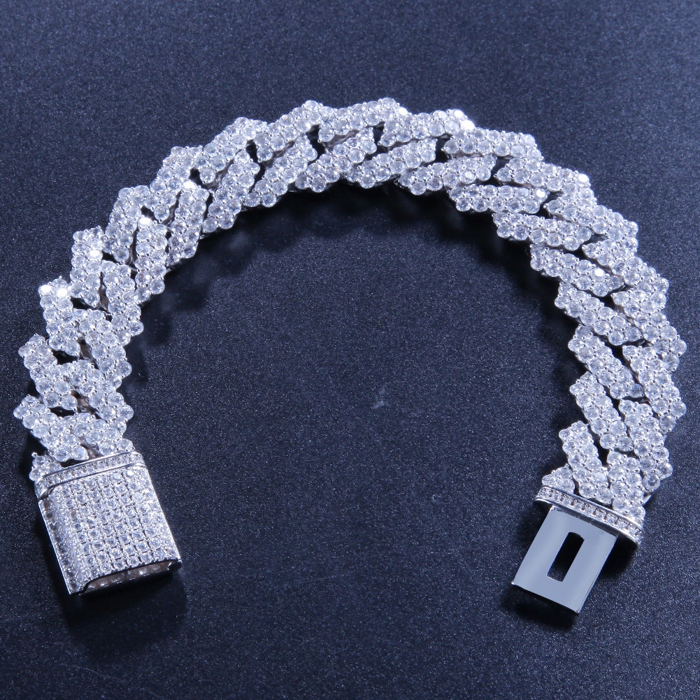 Bracelet Hip Hop Miami Zircon Bracelet Hiphop Bracelet Spectrum