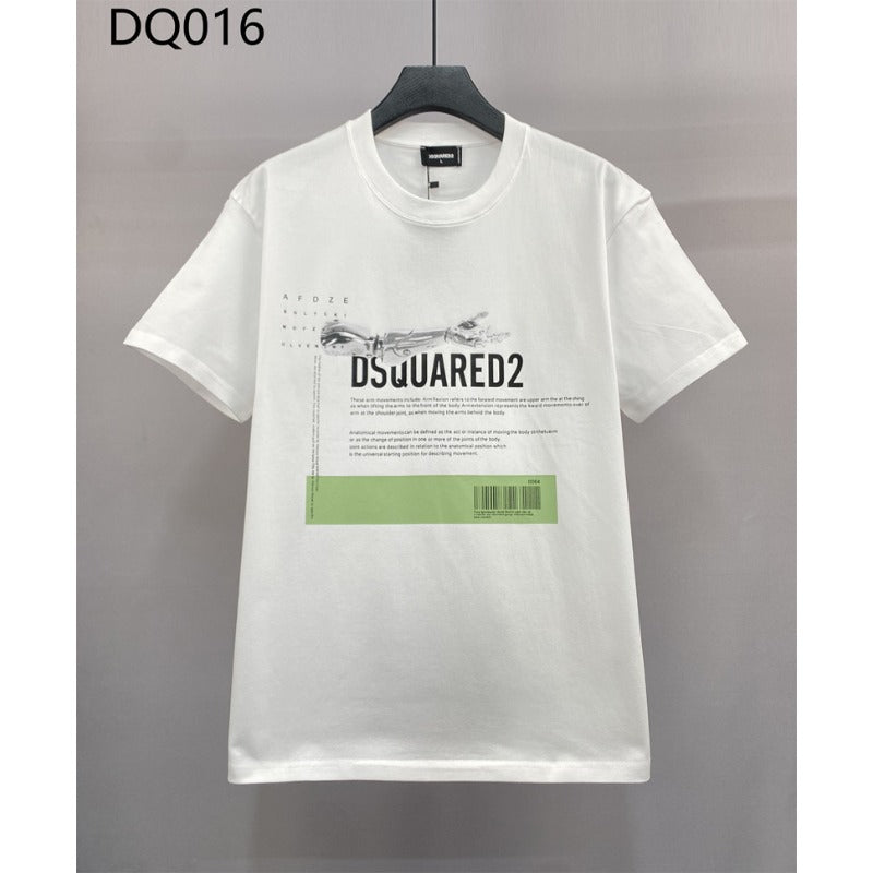 DSQ2 T Shirts Tide Brand Short Sleeve Bottom Shirt Couple