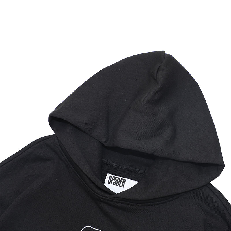Sp5der Hoodie Cobweb Puff Print Pure Cotton