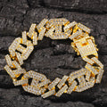 Bracelet Alloy Color Matching Couple Bracelet Cuban Chain Spectrum Royalty