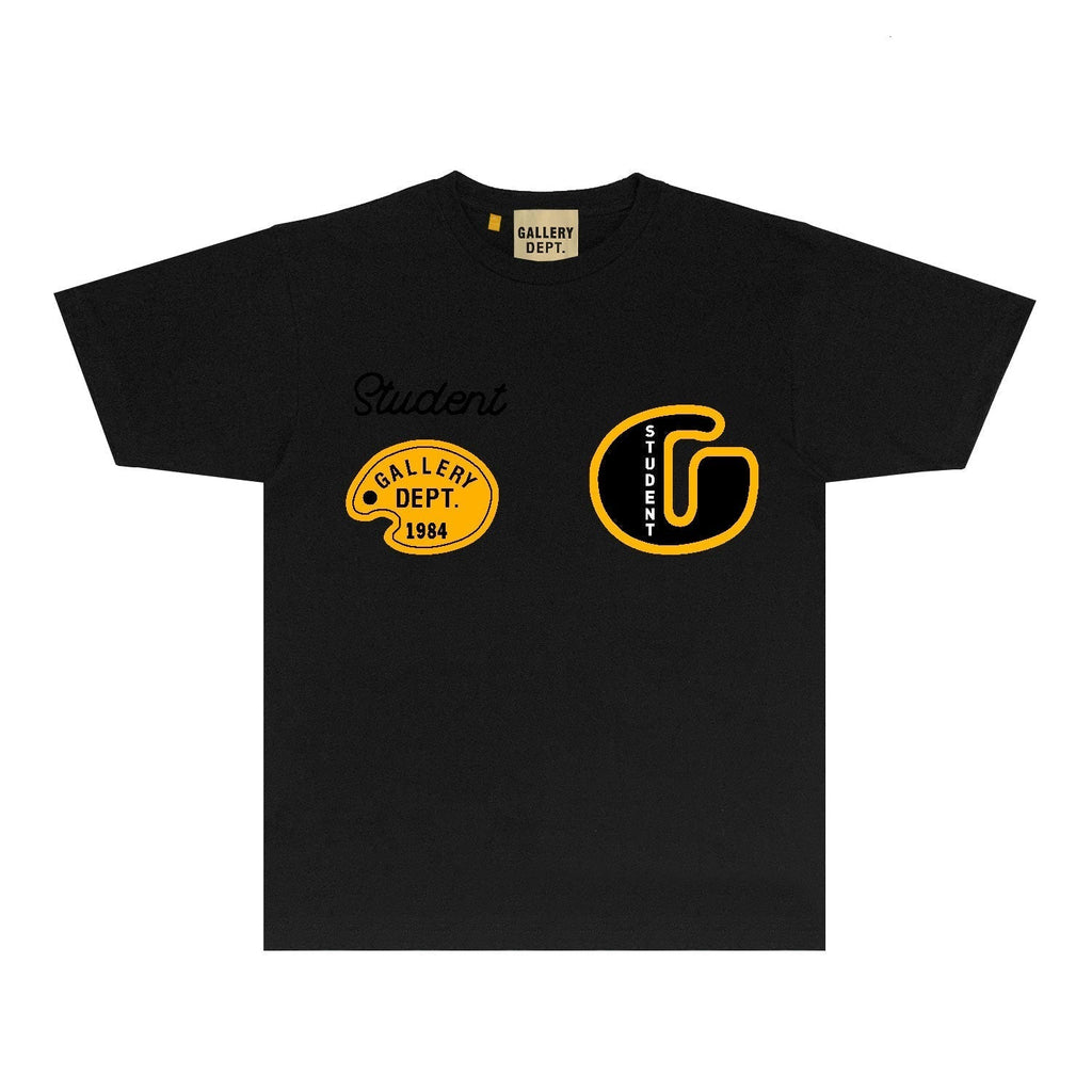 Gallery Dept T Shirt Retro Printed Loose Short-Sleeved Shirt