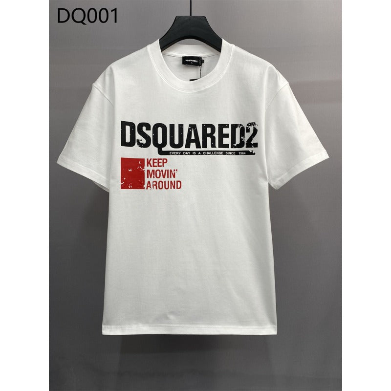 DSQ2 T Shirts Micro Wide Loose Letter Print