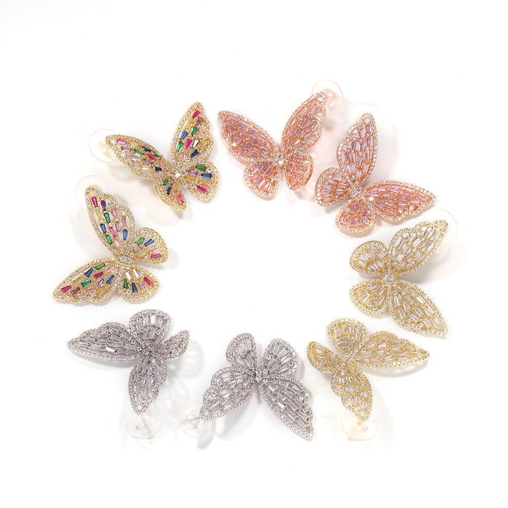Earrings Butterfly Shaped Earrings Royalty St. Valentine's Spectrum