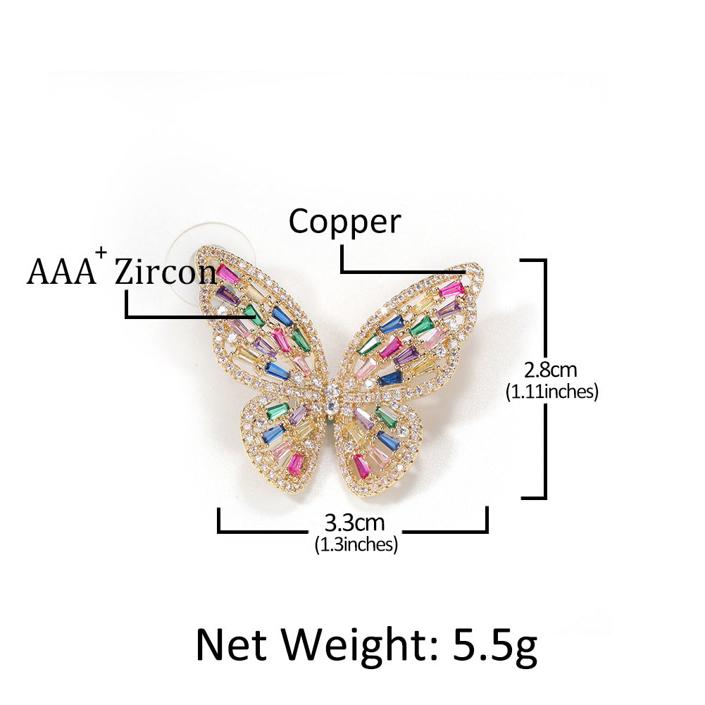 Earrings Butterfly Shaped Earrings Royalty St. Valentine's Spectrum