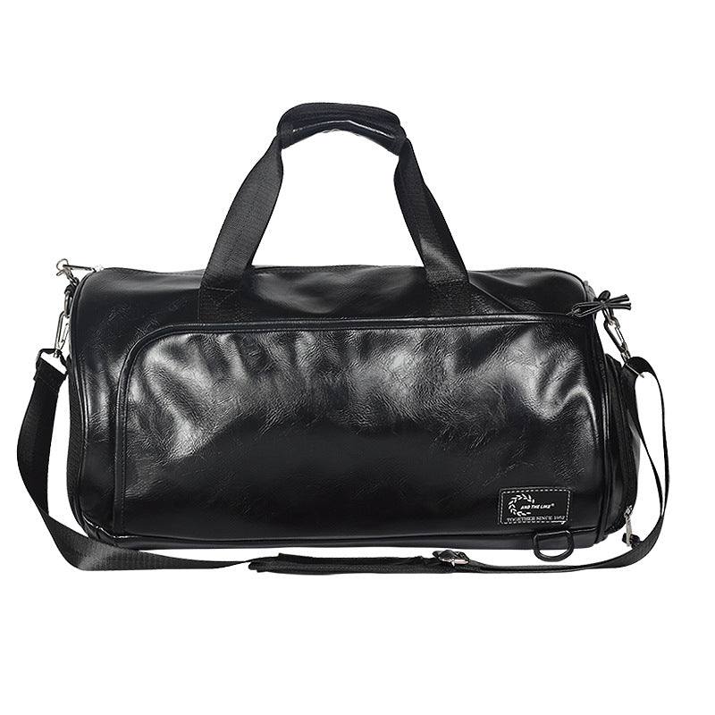 Leather duffel bag, crossbody bag, travel bag, wet-dry separation sports bag, men's fitness bag, women's training bag