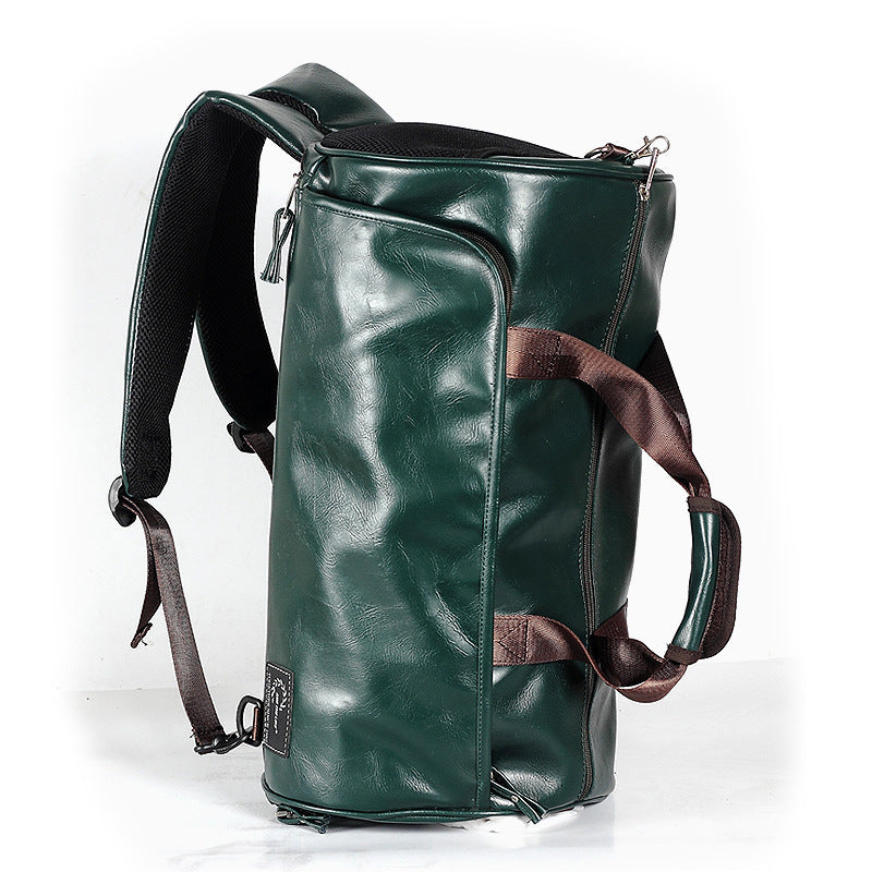 Leather duffel bag, crossbody bag, travel bag, wet-dry separation sports bag, men's fitness bag, women's training bag
