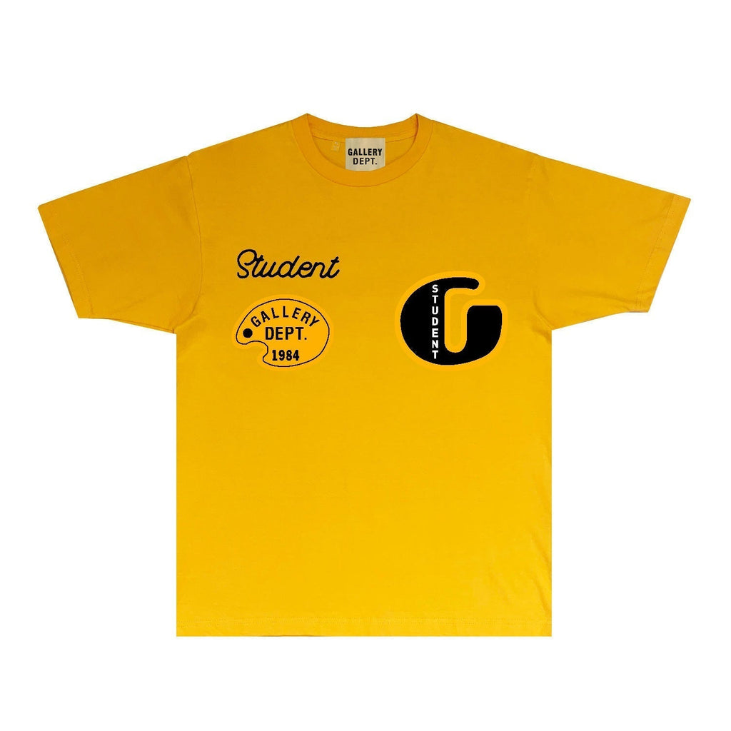 Gallery Dept T Shirt Retro Printed Loose Short-Sleeved Shirt
