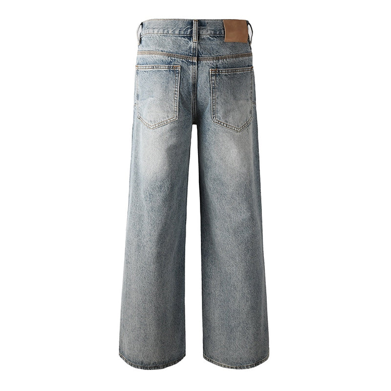 Mens trendy purple jeans, 100% cotton Rhinestones #108
