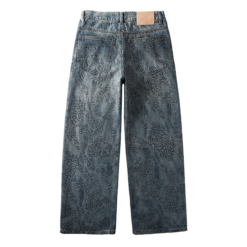 Mens trendy purple jeans, 100% cotton Rhinestones #100