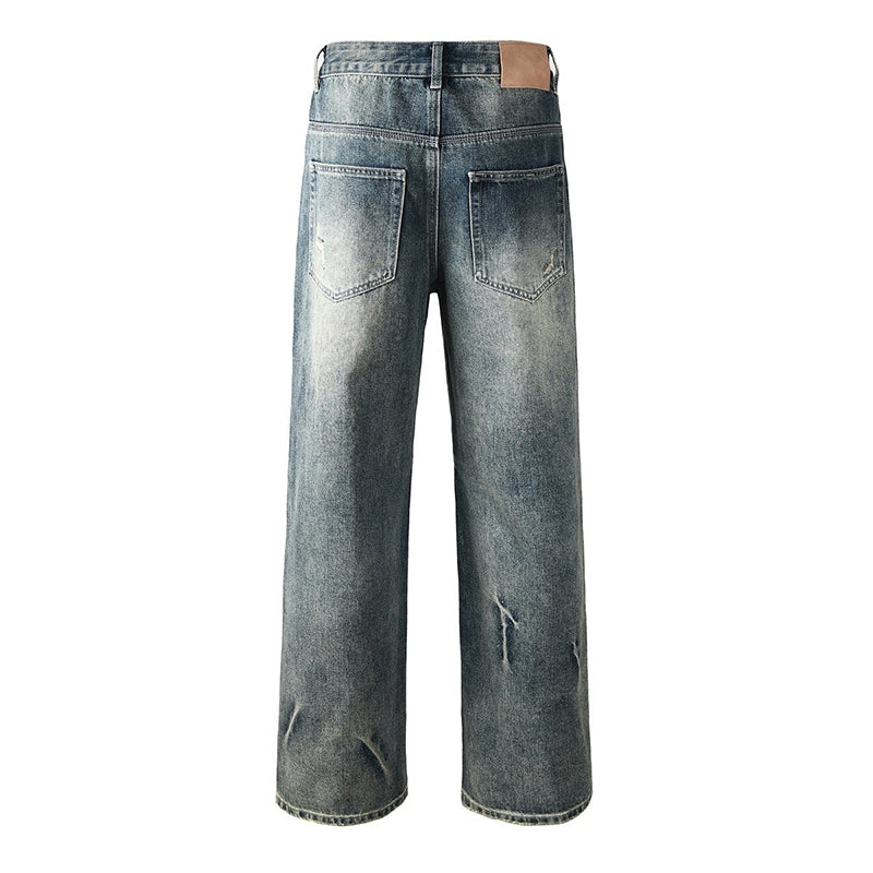 Mens trendy purple jeans, 100% cotton Jeans Rhinestones #9131