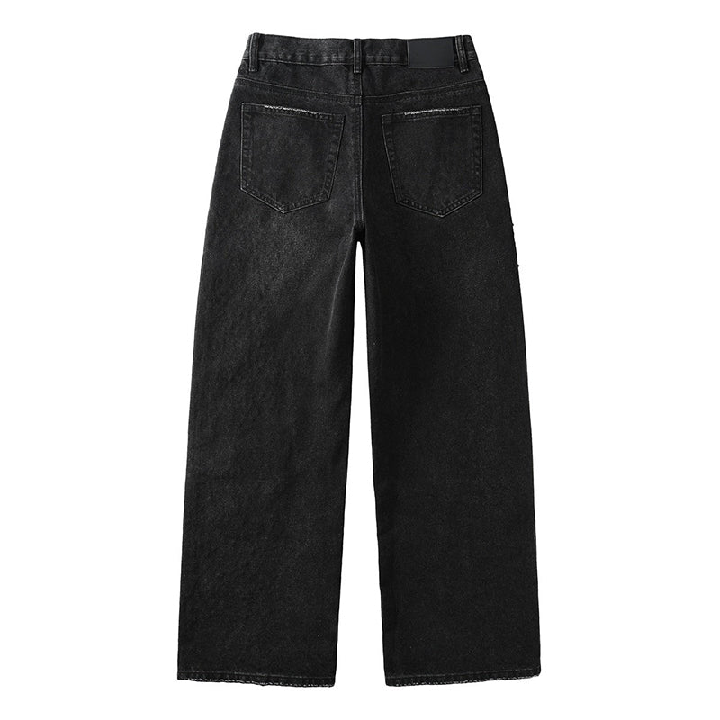 Mens trendy purple jeans, 100% cotton Jeans Rhinestones #9125