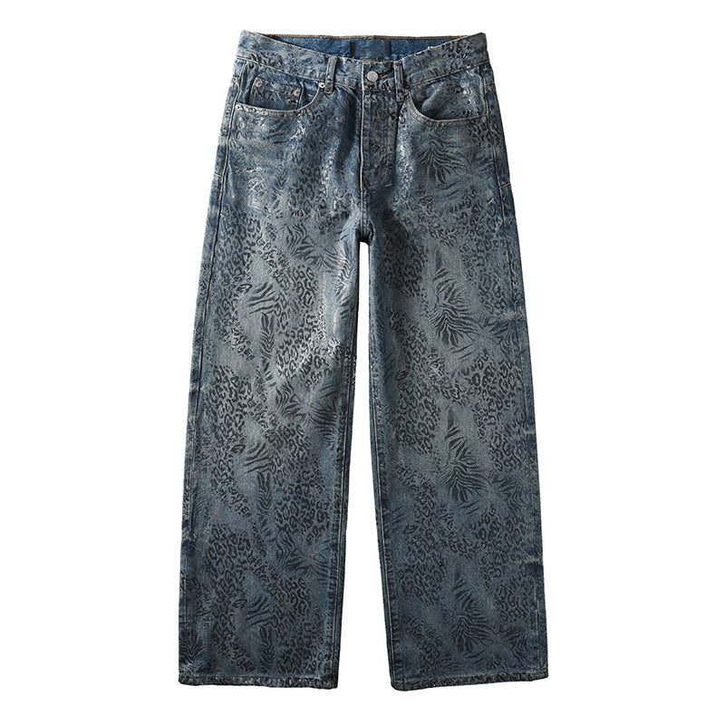 Mens trendy purple jeans, 100% cotton Rhinestones #100