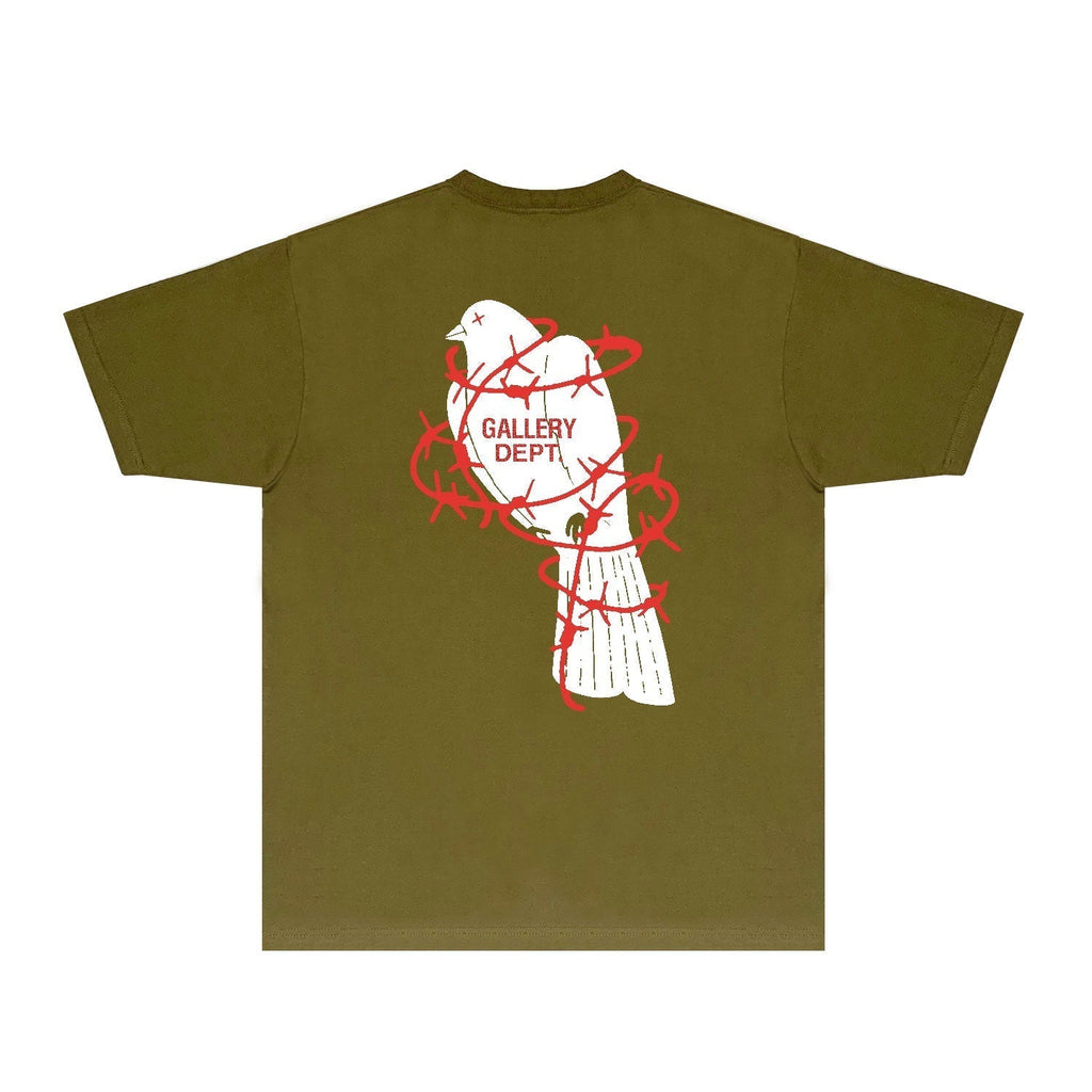 Gallery Dept T Shirt Retro Printed Loose Short-Sleeved Shirt (part2)