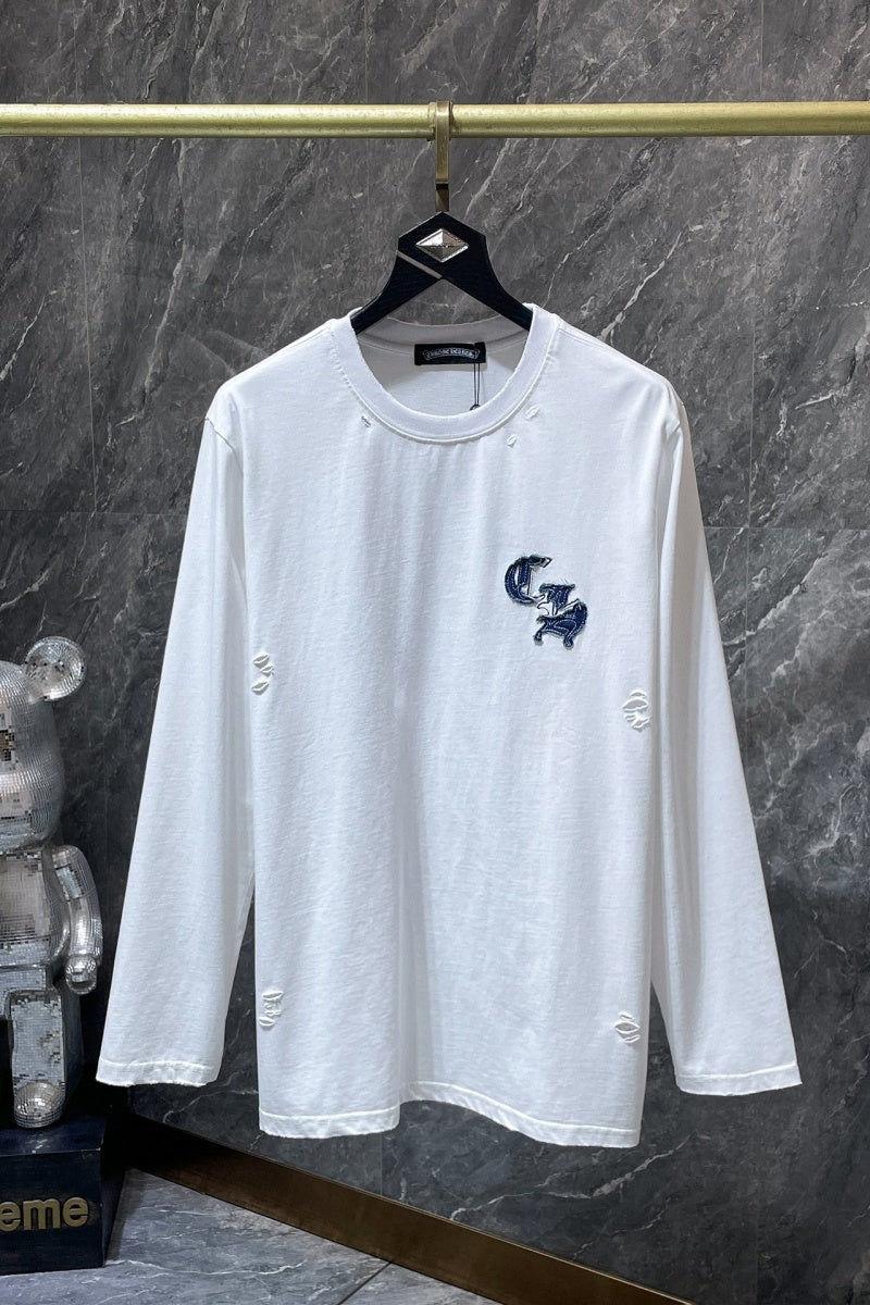 Chrome heart Long Sleeve Shirts High-quality 100% cotton streetwear