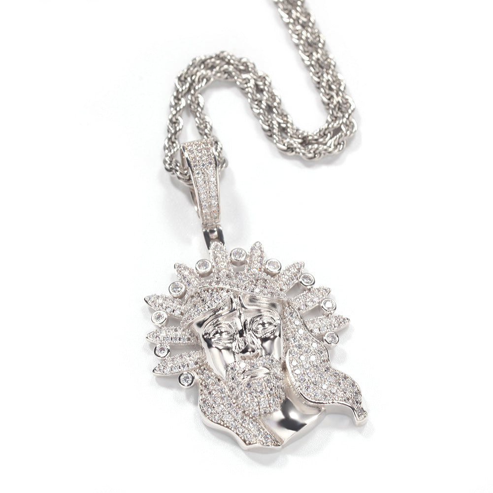 Jewelry Rap ins Zircon Necklace Pendant Egypt Pieces Far East Jesus Pieces