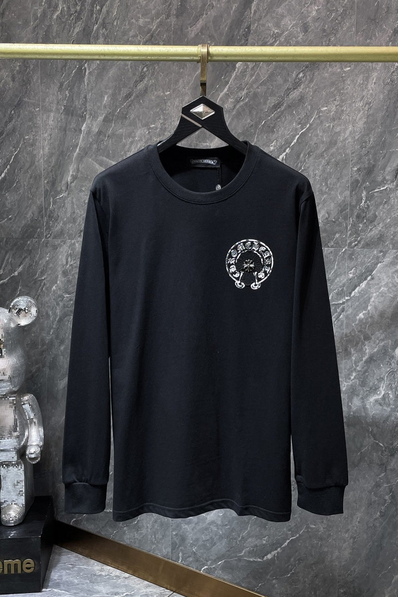 Chrome heart Long Sleeve Shirts High-quality 100% cotton streetwear