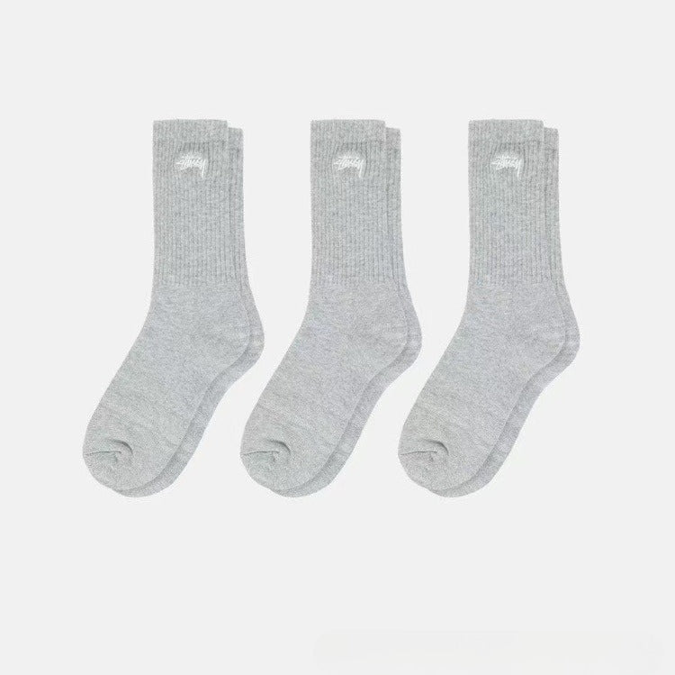 Stussy socks tall tube men's and women's sports towel bottom thickened shock-absorbing cotton outdoor basketball