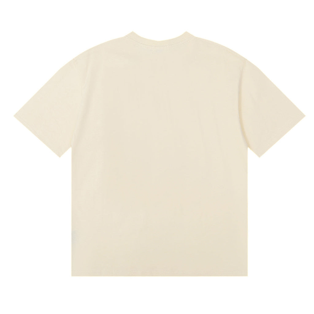 Rhude T Shirts Morocco Seaview Sailing Print Cotton Casual Short Sleeves Men and Women