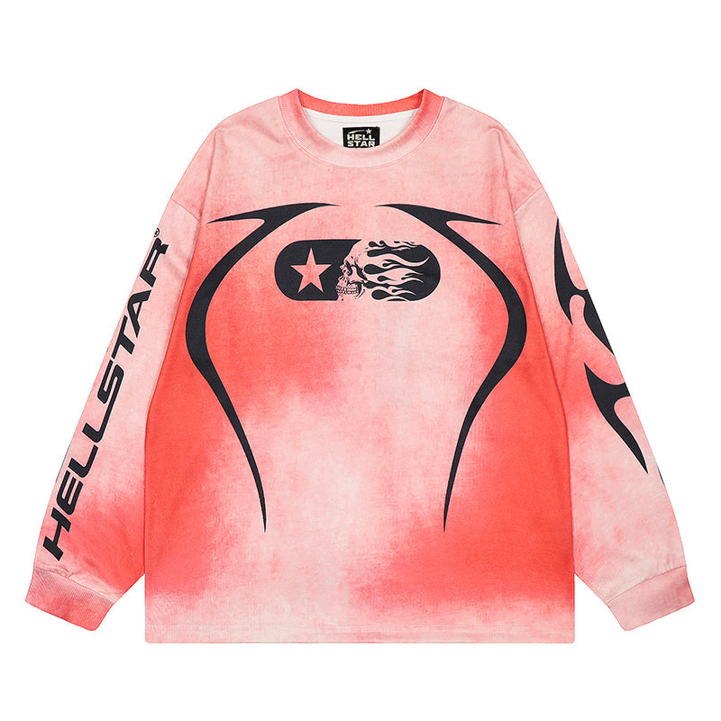 HS Long Sleeve Shirts Hip-hop loose oversize
