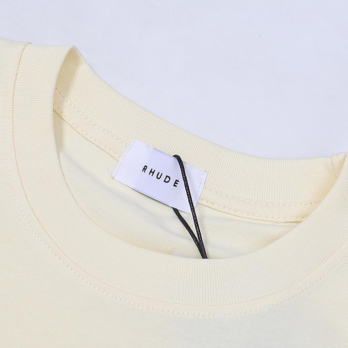 Rhude T Shirts Sturgeon Caviar Printed Cotton Short Sleeves Men and Women