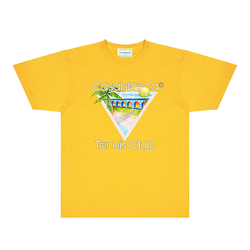 Casablanca T Shirts Fashion Print Street