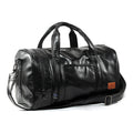 Leather duffel bag men's travel bag large capacity portable messenger bag casual