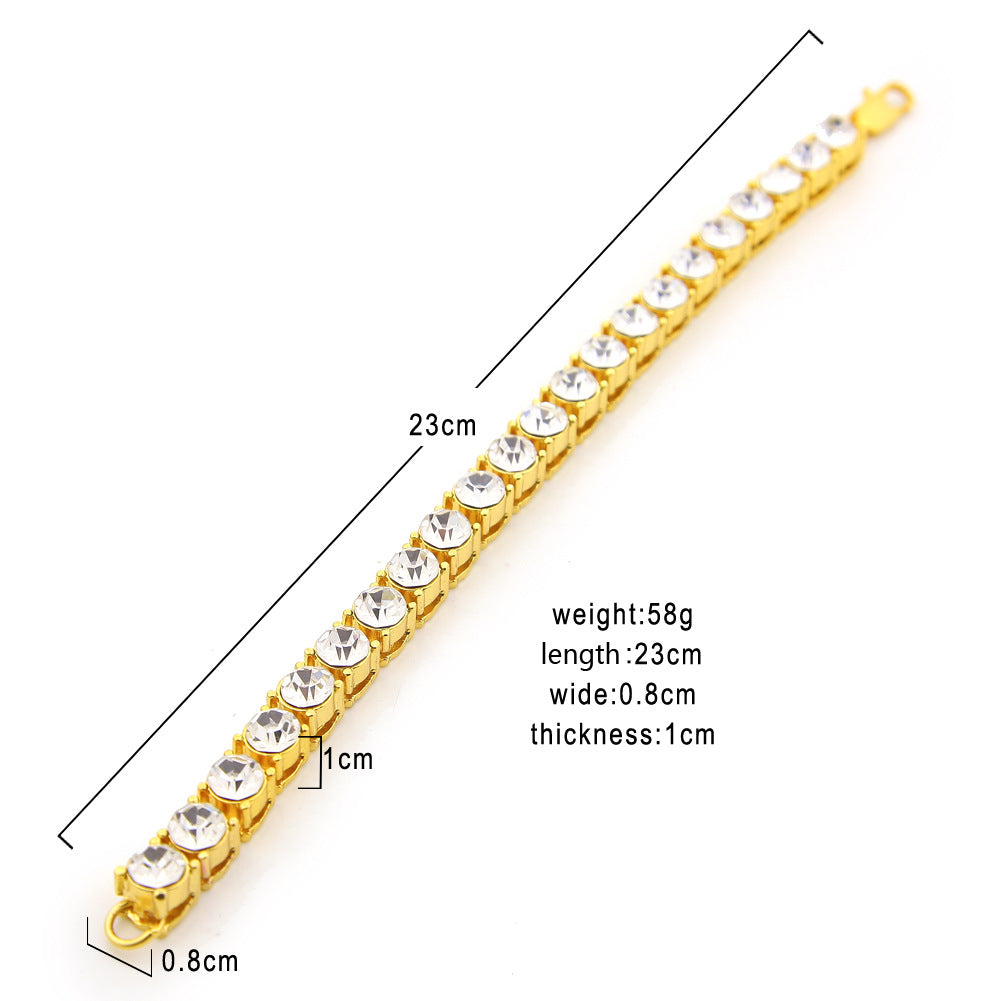 Bracelet Diamond Bracelet Hip Hop Bracelet 8mm Spectrum St. Valentine's