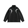 Unisex Jacket Vintage Stand Collar Jacket for Men and Women Couple Casual Loose Jacket