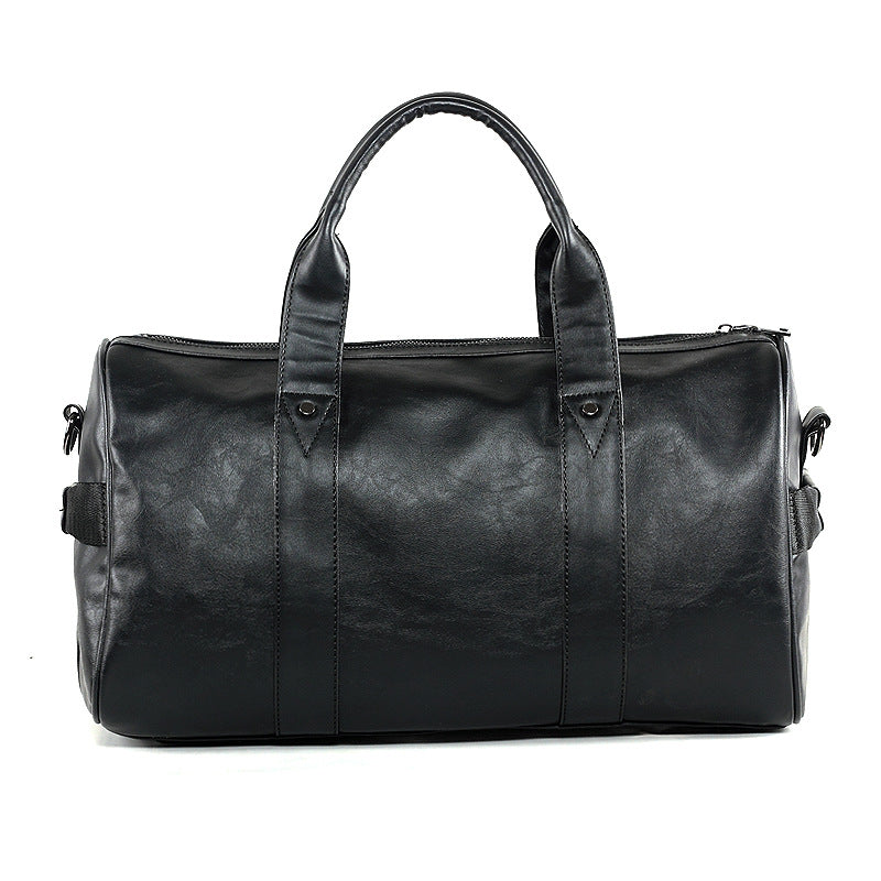 Leather duffel bag: men's travel bag, large capacity hand-to-hand crossbody bag, casual business trip shoulder bag, luggage bag