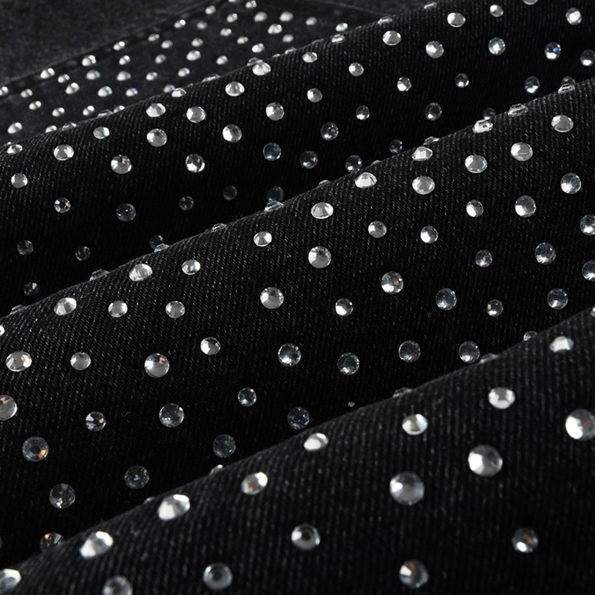 Mens trendy purple jeans, 100% cotton  Jeans Rhinestones #104