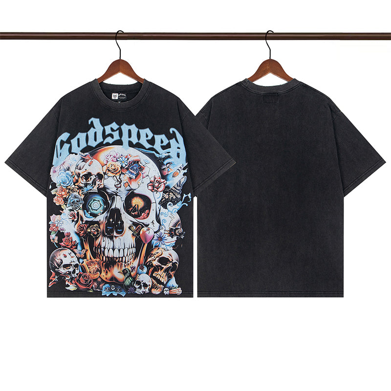 Godspeed T-Shirt Retro Fantasy Pattern