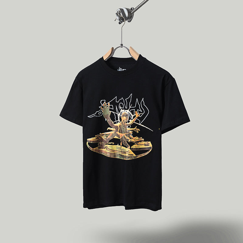 Travis Scott T Shirts Cactus Jack x Utopia Utopia joint short sleeve