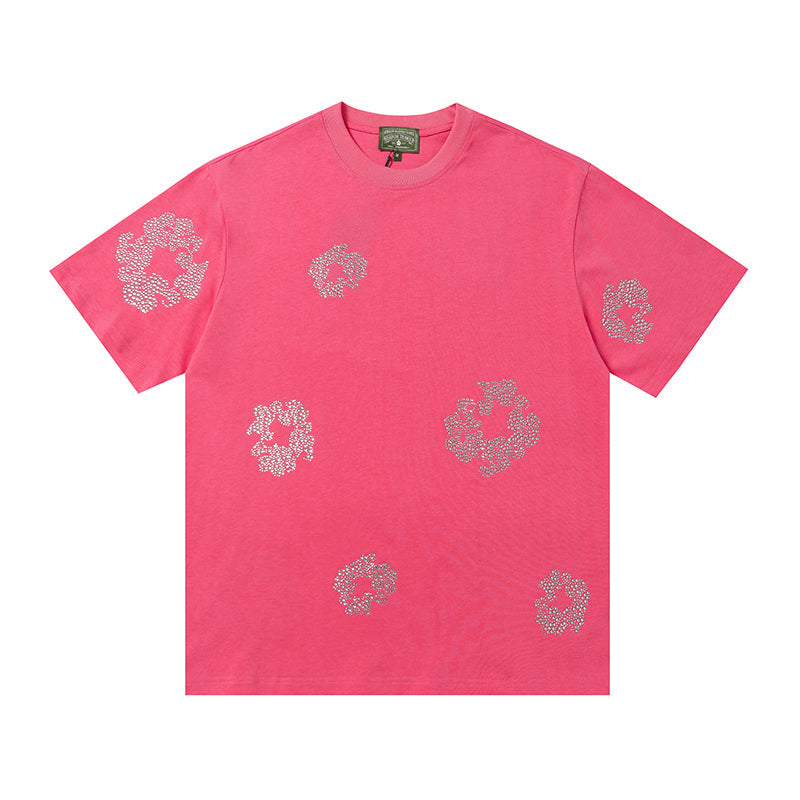 Denim Tears T Shirts Rhinestones