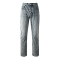 Mens trendy purple jeans, 100% cotton Rhinestones #9140