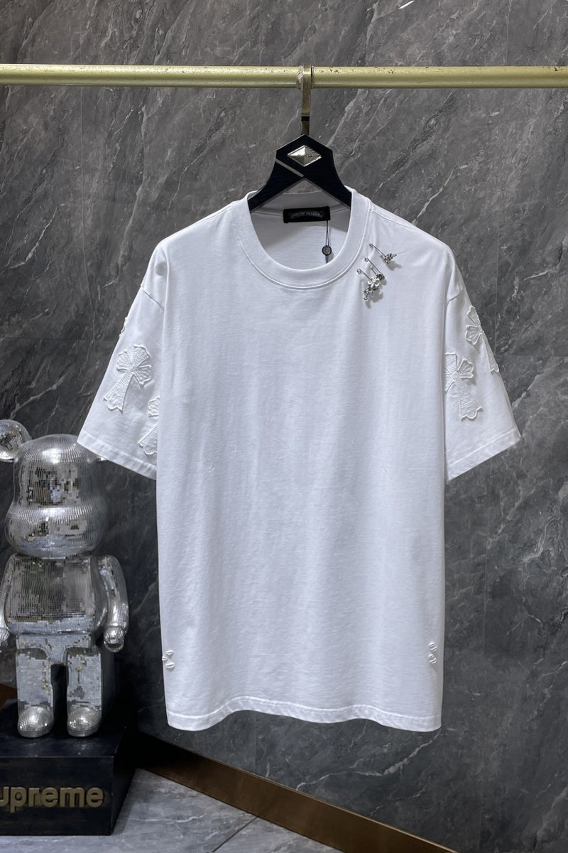 Chrome heart T shirts High-quality 100% cotton streetwear