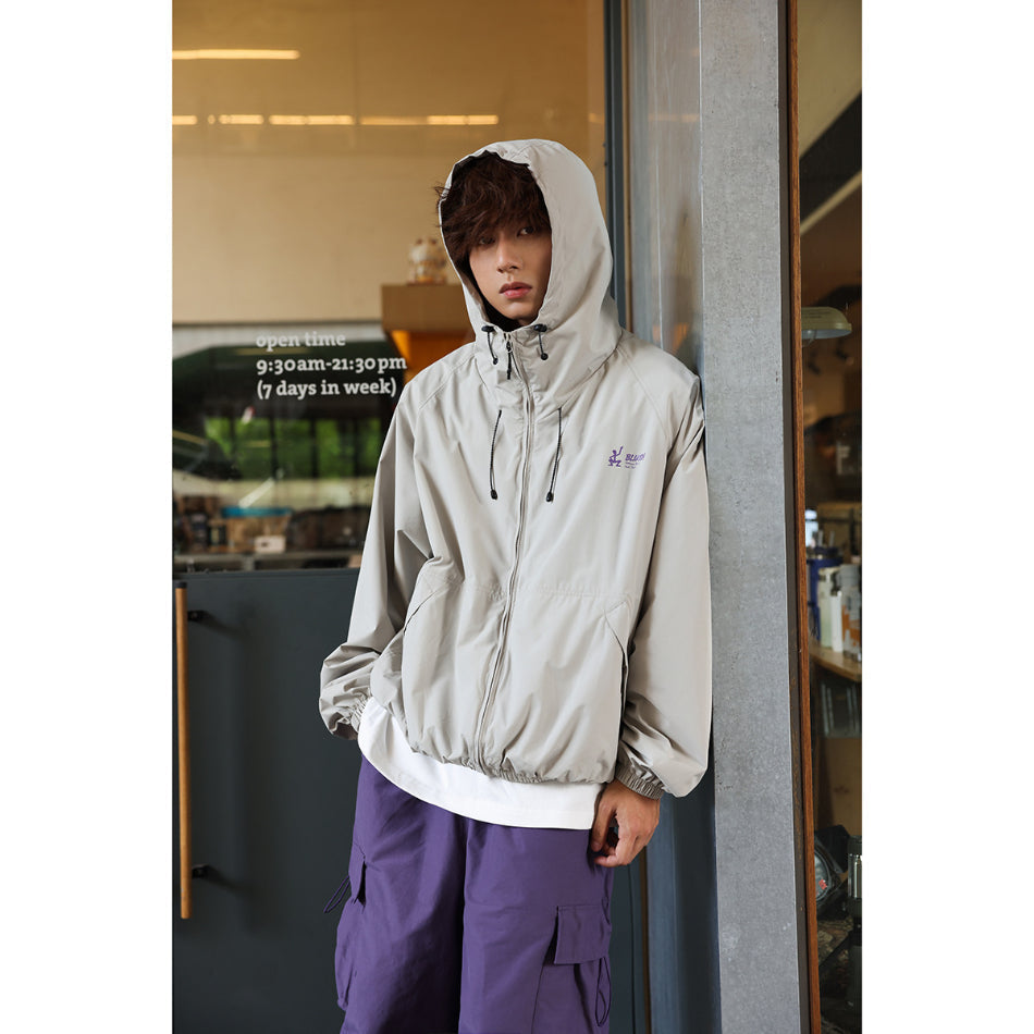 Unisex Jacket Shell Jacket Wind-Resist Tool Windproof Hooded Jacket