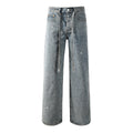 Mens trendy purple jeans, 100% cotton Rhinestones #9129