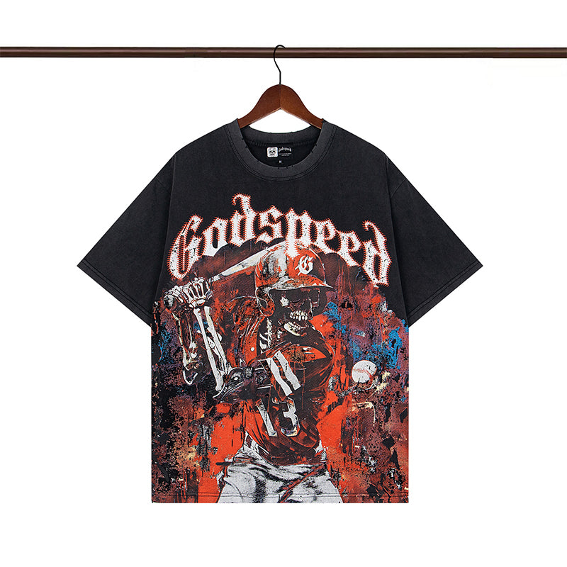 Godspeed T-Shirt Retro Fantasy Pattern