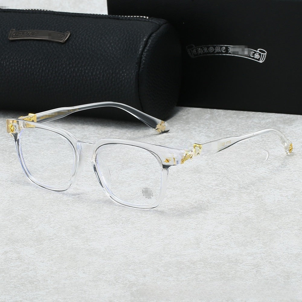 Chrome Hearts glasses men's and women's square flat glasses travel fashion